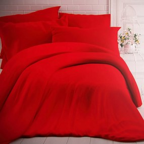 Kvalitex Bavlnené obliečky červená, červená, 220 x 200 cm, 2 ks 70 x 90 cm