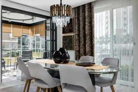 Dekorstudio Elegantný zamatový behúň na stôl BLINK 16 zlatý Rozmer behúňa (šírka x dĺžka): 35x140cm