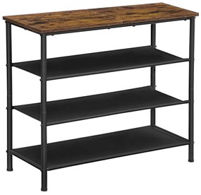 Skriňa na topánky E1035 OLW, staré drevo, 3 police