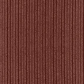 Menčestrová rohová pohovka v terakotovej farbe (pravý roh/s leňoškou) Merid – Ropez