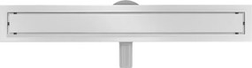 Mexen Flat 360 ° MGW rotačný lineárny odtok 50 cm biele sklo - 1027050-40