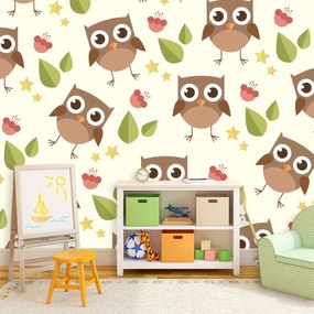Sablio Tapeta Sovy - 208x125 cm