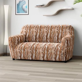 Bielastické poťahy OCEANO NOVÉ tehlové dvojkreslo (š. 120 - 160 cm)