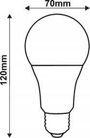 SADA 6x LED žiarovka E27 15W 1650lm 3000K - tepla biela
