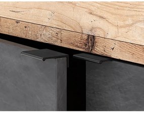 Komoda RUNEA svetlohnedá/antracit