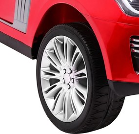 Ramiz Range Rover HSE Maľované auto pre 2 deti Červené SUV + diaľkové ovládanie + audio panel
