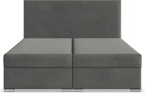 Manželská posteľ ZONZA Velvet 160×200 cm sivá