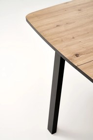 Rozkladací jedálenský stôl Barril 130/170 cm dub artisan/čierny