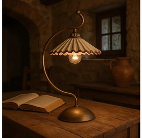 ONLI - Stolná lampa ROSINA 1xE14/6W/230V bronzová OL0469