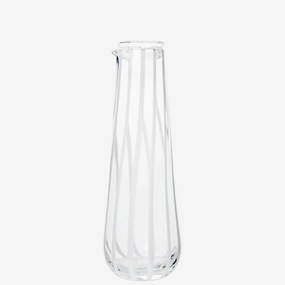 Broste Copenhagen Sklenená karafa na vodu Stripe 800ml