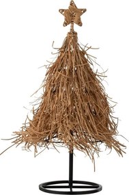 Vianočný stromček z prírodného ratanu na kovovom stojane – 25*25*64 cm