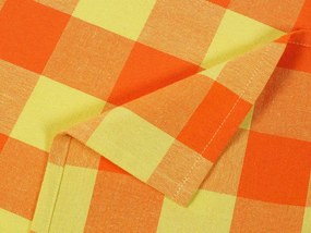 Biante Kuchynská bavlnená utierka Olivia OL-003 Oranžová-žltá kocka veľká