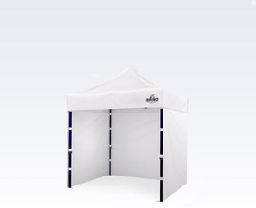 BRIMO Párty stan 2x2 m s 3 Stenami: Nožnicový Oceľový Prístrešok na Záhradu - s 3 stenami - Biela 20