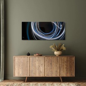 Obraz modrých liniek (120x50 cm)