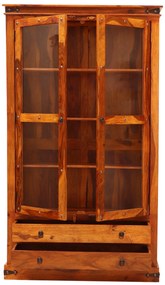 furniture-nabytek.cz - Drevená vitrína z masívneho dreva palisander 100x200x45