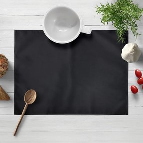 Biante Bavlnené saténové prestieranie na stôl ST-006 Čierne 30x40 cm