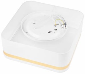 Stropné svietidlo SIRJA SQUARE 2xE27/60W/230V 35x35 cm biela