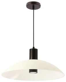 Závesný luster na lanko TEDIN 1xGU10/15W/230V biela/čierna