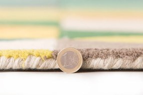 Flair Rugs, Ručne všívaný behúň Illusion Prism Green/Multi, 60x230, zelená, chodba / predsieň