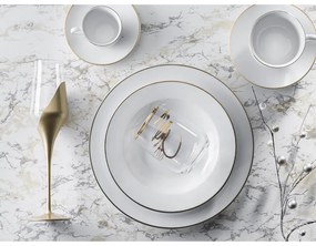 Biele porcelánové šálky v súprave 6 ks 100 ml Gold Chic – Villa Altachiara