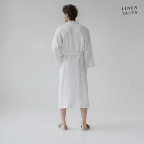Biely župan veľkosť L/XL Honeycomb - Linen Tales
