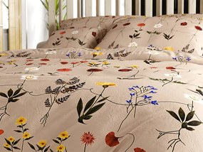 Mikroplyšové obliečky HERBAR béžové Rozmer obliečky: 70 x 90 cm | 140 x 200 cm