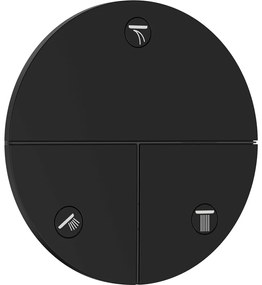 HANSGROHE ShowerSelect Comfort S ventil pod omietku pre 3 spotrebiče, matná čierna, 15558670