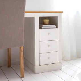 Pracovný stôl s doskou z borovicového dreva 50x140 cm Anita – Støraa