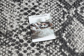 Koberec SISAL SION Hadia koža 22162 ecru / čierny