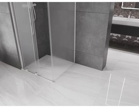 Mexen Velar, sprchový kút s posuvnými dverami 110 x 110 cm, 8mm sklo námraza, chrómová, 871-110-110-31-01