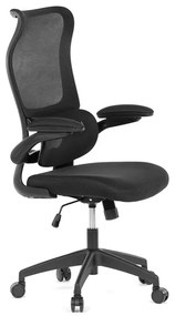 Autronic BONTEC Kancelárska stolička, hojdací mechanizmus, čierna sieťovina, KA-C808 BK Farba: Čierna