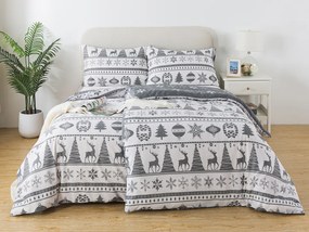 XPOSE® Predĺžené flanelové obliečky CHRISTMAS TIME DUO