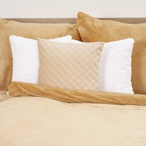 4home obliečky mikroflanel béžová, 140 x 200 cm, 70 x 90 cm