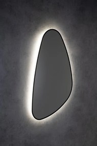 Sapho Sapho, ELENA LED podsvietené zrkadlo 20W, 68x96cm, čierna mat, 30574CI