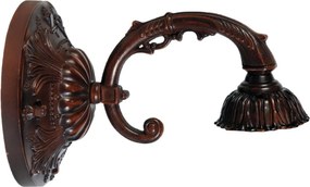 Nástenná lampa Tiffany hnedá bez tienidla -15 * Ø 23 cm