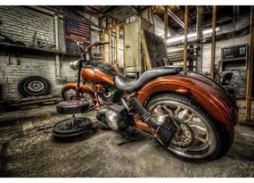 Ceduľa motorka garaž