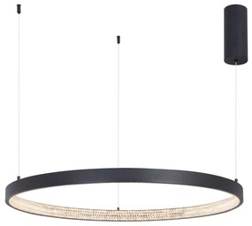 LED luster Preston 80 čierne
