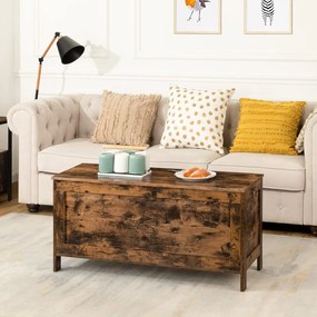 Truhla s úložným prostorem a lavicí Vasagle Fio 100 cm hnědá