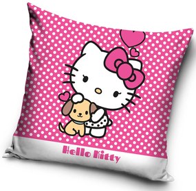 Velúrová obliečka na vankúš HELLO KITTY 40x40cm