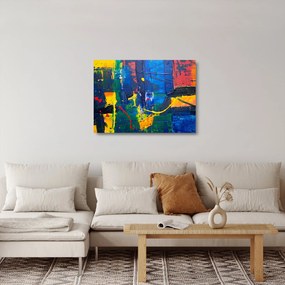 Sklenený obraz - Abstrakcia (70x50 cm)