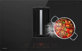 Klarstein AirJet Hybrid Down Air System, Indukčná varná doska s integrovaným digestorom, 600 m³/h, EEK A+