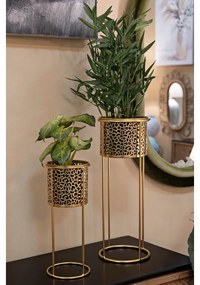 Kovové stojany na kvety 2 ks ø 17 cm (výška 46 cm) Nat – Mauro Ferretti