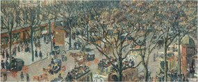 Obraz - Camille Pissarro, Boulevard des Italiens, Morning, Sunlight, reprodukcia (120x50 cm)