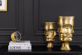 Set dvoch vázičiek FACE v mosadznom prevedení