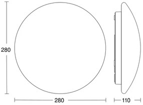 STEINEL 064808 - LED Kúpeľňové svietidlo so senzorom RS PRO LED/9,5W/230V IP54