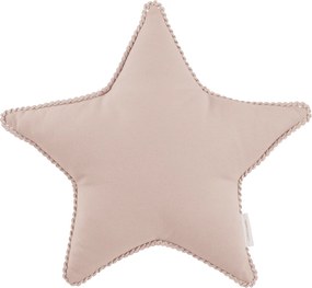 Boho vankúš hviezda s bublinkami púdrovo ružová 50 cm