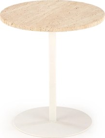 Konferenčný stolík Traverso 35 cm travertín/biely