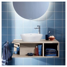 DURAVIT D-Neo závesná skrinka pod umývadlo na dosku, 1 otvorená priehrada vpravo, 1000 x 550 x 260 mm, orech tmavý, DE492902121