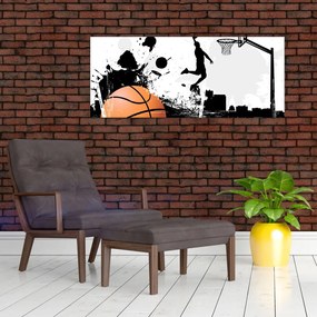 Obraz - Hráč basketbalu (120x50 cm)