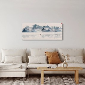 Obraz - Údolie modrých hôr (120x50 cm)